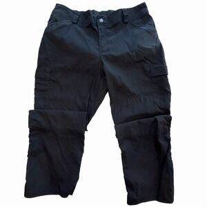 Duluth Trading Fleece Lined Pants Women Size 16 x 29 Outdoor Work Black Color